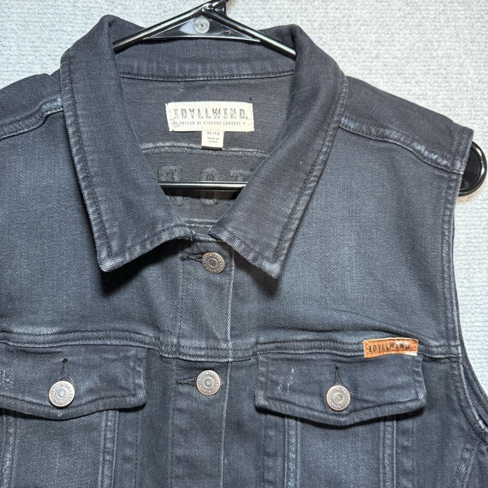 Idyllwind Miranda Lambert Women's Vest Size XL Western Dark Denim Free To Roam